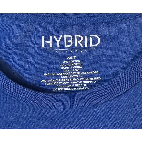 NWOT hybrid XLT I Believe santa on a rainbow unicorn Christmas funny party shirt - Picture 5 of 7